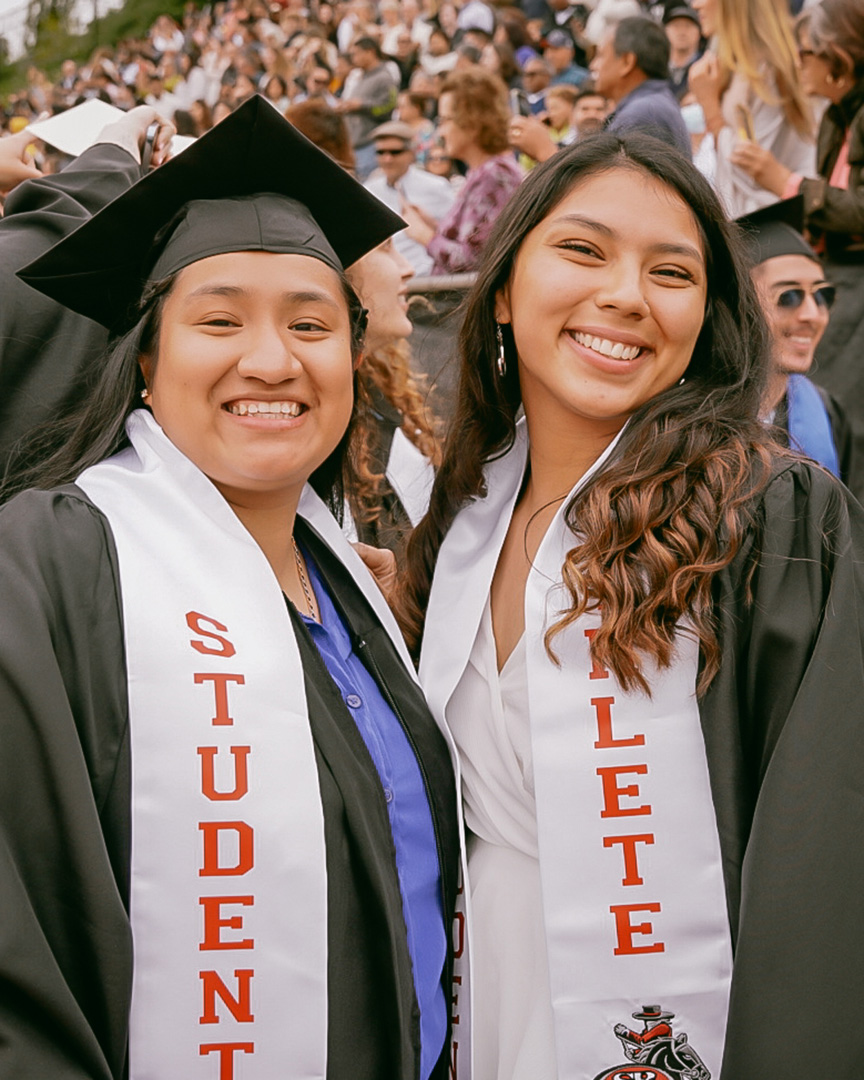 Students at Commencement